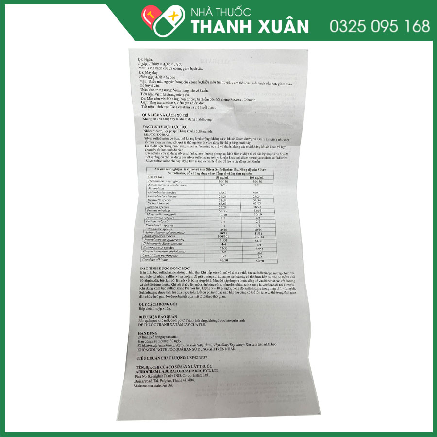 Allsilver kháng khuẩn tại chỗ
